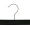 Nahanco 14in Black Wooden SlimLine Pant/Skirt Hanger w/ Padded Clips and Black Hardware, 50PK SL70214RC50 - alternate 2