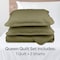 Lavish Home 3-Piece Queen Quilt Bedding Set Queen Bedspread and 2 Pillow Shams with Diamond Pattern, Green 66-001-QG - alternate 4