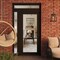 Vdomdoors Front Exterior Prehung Metal-Plastic Door Clear Glass / MANUX 8666 Matte Black / Office Commercial MANUX8666EXD-BLK-W30+16xH80+16-LH-I - alternate 2