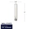 Bulbrite LED Filament 5 W Dimmable 11 Inch T9 Light Bulb with Clear Glass Finish and E26,350 Lumens, 2700K, 4PK 862774 - alternate 2
