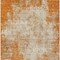 Homeroots 5' X 8' Orange And Ivory Abstract Washable Indoor Outdoor Area Rug 612341 - alternate 5