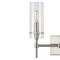 Jonathan Y Cato 13.5" 2-Light Modern Farmhouse Iron/Glass LED Vanity, Nickel/Clear JYL7806B - alternate 3