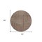 Homeroots 8' Brown And Ivory Round Geometric Washable Indoor Outdoor Area Rug 600806 - alternate 3