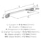 Amerock Ravino 6-5/16 inch (160mm) Center-to-Center Polished Chrome Cabinet Pull, 10PK 10VMP2193826 - alternate 2