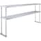 Amgood 12 in. x 72 in.  Stainless Steel Double Deck Over Shelf AMG DOS-1272 - alternate 1