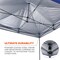 Ergodyne Blue Enclosed Pop-Up Tent Kit - 10ft x 10ft 6057 - alternate 3
