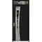 Vdomdoors Aluminum Door Cynex 6116 Black Entry Steel Metal Modern Painted W36xH80+16 Left Inswing CYNEX6116EXD-BLK-W36xH80+16-LH-I - alternate 1
