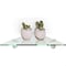 Fab Glass And Mirror 14in. L x 0.37in. H x 14in. W Wall Mount Clear Tempered Glass Floating Corner Shelf in Chrom SH-CRRD140 - alternate 1