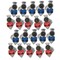Mytee Products 20 Pcs 37 Degree Angle Glad Hand for Semi Trucks Trailers Aluminum (Red & Blue), 10PK MP-ABGH-AMESx20 - alternate 3