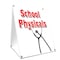 Signmission School Physicals, 36 Inch x 24 Inch A-frame Yard Sign, Plastic Sign SBC-2436-School Physicals - alternate 1