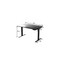 Homeroots 60" Adjustable Black Stainless Steel Standing Desk 397730 - alternate 2