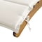 Alaterre Furniture Alaterre Outdoor Chaise Lounge Chair with Cushion Brown Cream Patio Furniture Design 80-OUTD-WD-CHSLNG - alternate 4
