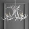 Jonathan Y Eldora 26" 4-Light Rustic Farmhouse Adjustable Resin Antler LED Chandelier, Silver JYL6301C - alternate 3