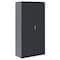 Sandusky Lee Shelving Storage Cabinet, 66 in H, 30 in W, 18 in D, Swing, Keyed, Black, 4 Shelves VF31301866-09 - alternate 2