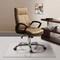 Fab Glass And Mirror Glass Office Chair Mat | 48in Flat Polished Edge Heavy Duty Glass Mat for Hard Floors CM48SQF-CL - alternate 1