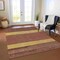 Homeroots 3' X 5' Terra Cotta Gold And Brown Abstract Washable Indoor Outdoor Area Rug 615302 - alternate 3