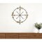 Homeroots 26" X 25" Brass and Black Metal Distressed Compass Wall Decor 483324 - alternate 2