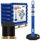 Jrex Safety 42 in Ring Loop Blue Traffic Delineator Post with 13 LB PVC Base, Half Pallet 48 DLRB-JR-BLU-42-HP48 - alternate 1
