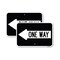 Signmission One Way With Left Arrow, 18'' X 24'' 2 Signs, Heavy Gauge Aluminum, 2PK A-1824-2PACK-24385 - alternate 1