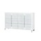 Homeroots 63" Gray Wood Six Drawer Double Dresser 633703 - alternate 2