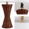Jonathan Y Laura 27" Coastal Designer Woven Rattan/Metal Wicker Hourglass LED Table Lamp, Dark Brown, 2PK JYL4048B-SET2 - alternate 3