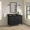 James Martin Vanities Lorelai 48" Single Vanity, Black Onyx, w/ 3 CM Phantome Eclos Top 424-V48-BKO-3PHT - alternate 2