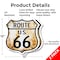 Signmission Route Us 66 Rustic, 12 inch X 12 inch, Aluminum Metal Sign, 2PK SHI-A-2PACK-12-485 - alternate 2
