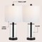 Jonathan Y Amner 20.5" Glass Modern Contemporary Fillable Glass LED Table Lamp, Oil Rubbed Bronze, 2PK JYL8508A-SET2 - alternate 4