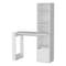 Homeroots 39" White Wood L Shape H-Shape Computer Desk 535152 - alternate 3
