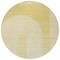 Homeroots 8' Gold Ivory And Yellow Round Geometric Washable Indoor Outdoor Area Rug 582712 - alternate 3
