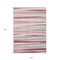 Homeroots 3' X 5' Pink Ivory And Gray Striped Washable Indoor Outdoor Area Rug 597349 - alternate 5