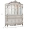 Homeroots 24in X 75in X 106in Antique White Wood Glass Mirror Hutch Buffet 348654 - alternate 3