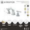 Kingston Brass Widespread Bathroom Faucet with Knurled Handle and Brass Pop-Up, Antique Brass KS4943KNL - alternate 2