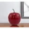 Homeroots 11" Red and Silver Aluminum Decorative Apple 354600 - alternate 3