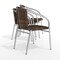 Flash Furniture Commercial Aluminum & Dk Brown Rattan Stack Chair, PK4 4-TLH-020-GG - alternate 4