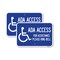 Signmission ADA Access for Assistance Ring Bell With New Isa Symbo, 12'' X 18'', Heavy Gauge Aluminum, 2PK A-1218-2PACK-24352 - alternate 1