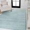 Jonathan Y Williamsburg Minimalist Stripe Turquoise/Cream 8 ft. x 10 ft. Area Rug MOH201B-8 - alternate 3