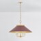 Hudson Valley Lighting Clivedon Chandelier in Aged Brass/Soft Crimson by Mark D. Sikes MDS1403-AGB/CRN - alternate 3