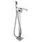Anzzi Impala 2-Handle Claw Foot Tub Faucet with Hand Shower in Brushed Nickel FS-AZ0037BNR - alternate 1