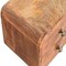 Homeroots 10" Brown Solid Wood Square Two Drawer Nightstand 651849 - alternate 3