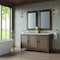 James Martin Vanities Portland 60'' D Vanity Whitewashed Walnut w/ Victorian Sil Silestone Top w/ Wireless Charger 620-V60D-WW-FVSL - alternate 2