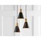 Jonathan Y Apollo 15" 3-Light Metal Cluster LED Pendant, Black/Brass Gold JYL6133A - alternate 2