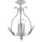 Jonathan Y Austen 12.2" Metal LED Semi-Flush Mount, Antique White JYL9522A - alternate 1