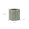 Homeroots Green Ceramic 33 Ounce Geometric Round Distressed Pot Planter 487426 - alternate 2