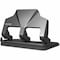 Universal One Power Assist Hole Punch, 3 Hole, Black UNV74325 - alternate 2