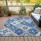 Homeroots 3' X 5' Blue Beige And Sky Blue Southwestern Washable Indoor Outdoor Area Rug 632257 - alternate 2
