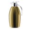 Service Ideas Nicollet Series 1.5-Liter Stainless Vacuum Insulated Carafe with Push Button Lid in Vintage Gold NIC15BSPBVG - alternate 2
