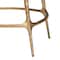 Baxton Studio Aarush Counter Stool with Hand-Forged Metal Frame 270-14728-ZORO - alternate 2