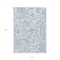 Homeroots 10' X 14' Sky Blue Denim Blue And Ivory Paisley Washable Indoor Outdoor Area Rug 588665 - alternate 2