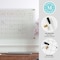 Martha Stewart Grayson Acrylic Wall Calendar w/Notes w/Dry Erase Marker and Mntng Hrdwr, 24in. x 18in., w/Gld Prnt BR-AC-4560-GD-CLRGLD-MS - alternate 2